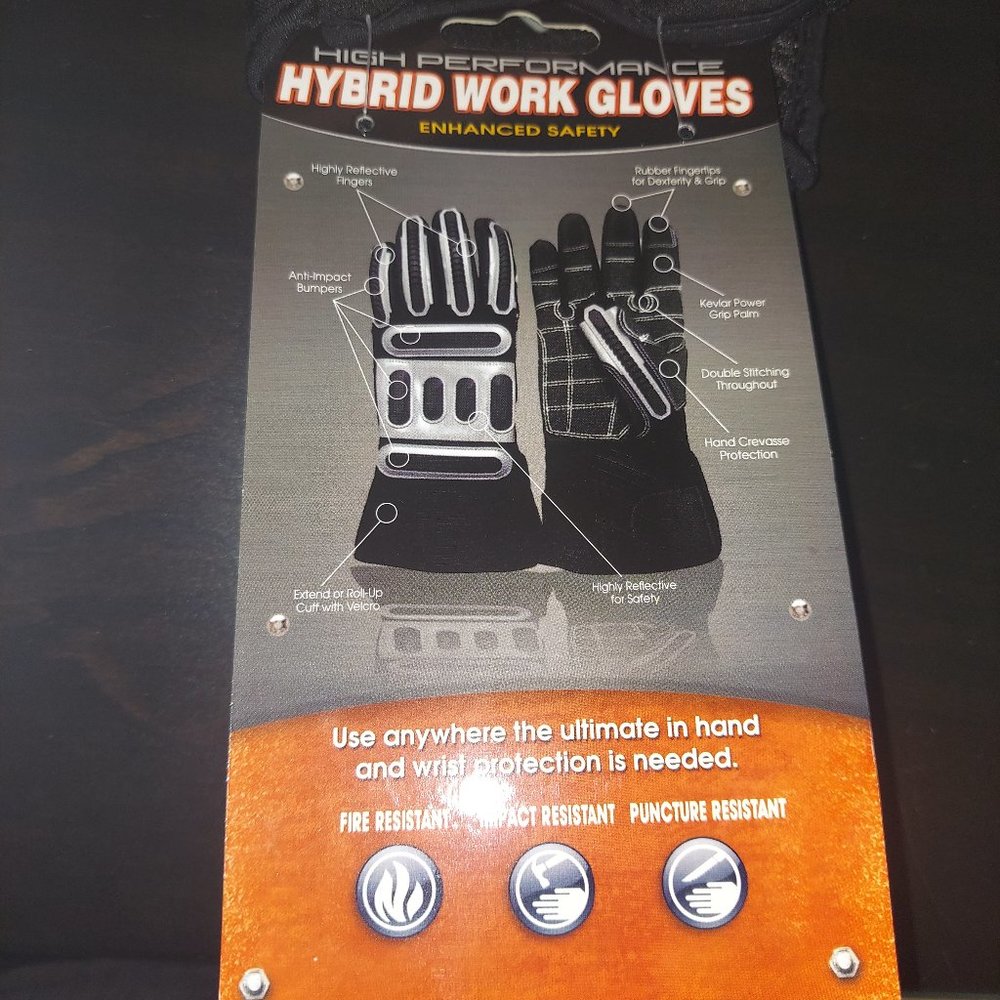 K&E Safety Railhead Corp Hybrid Work Gloves
